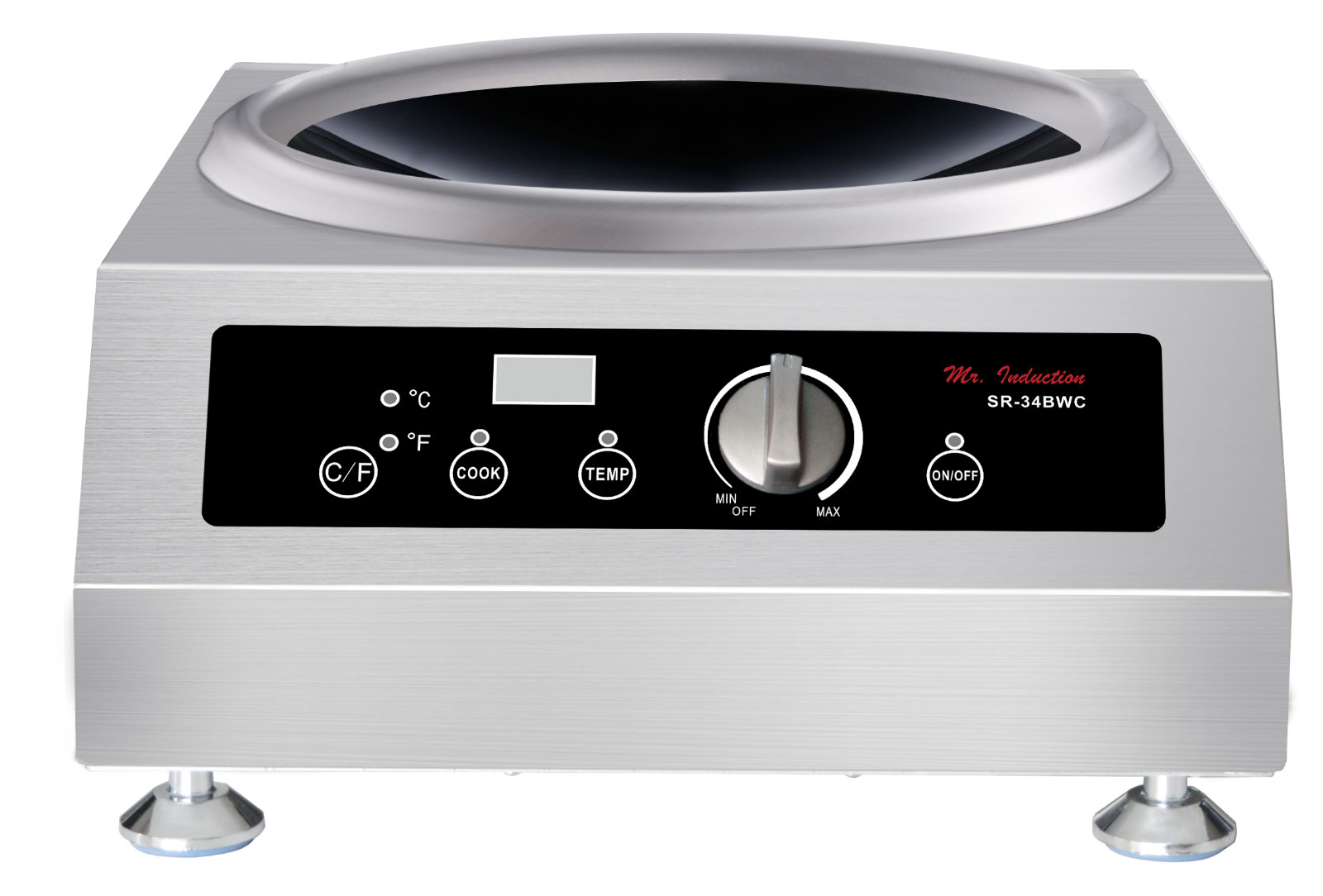 Sunpentown SPT 3400W Countertop Wok Induction Cooktop Range – SR-34BWC