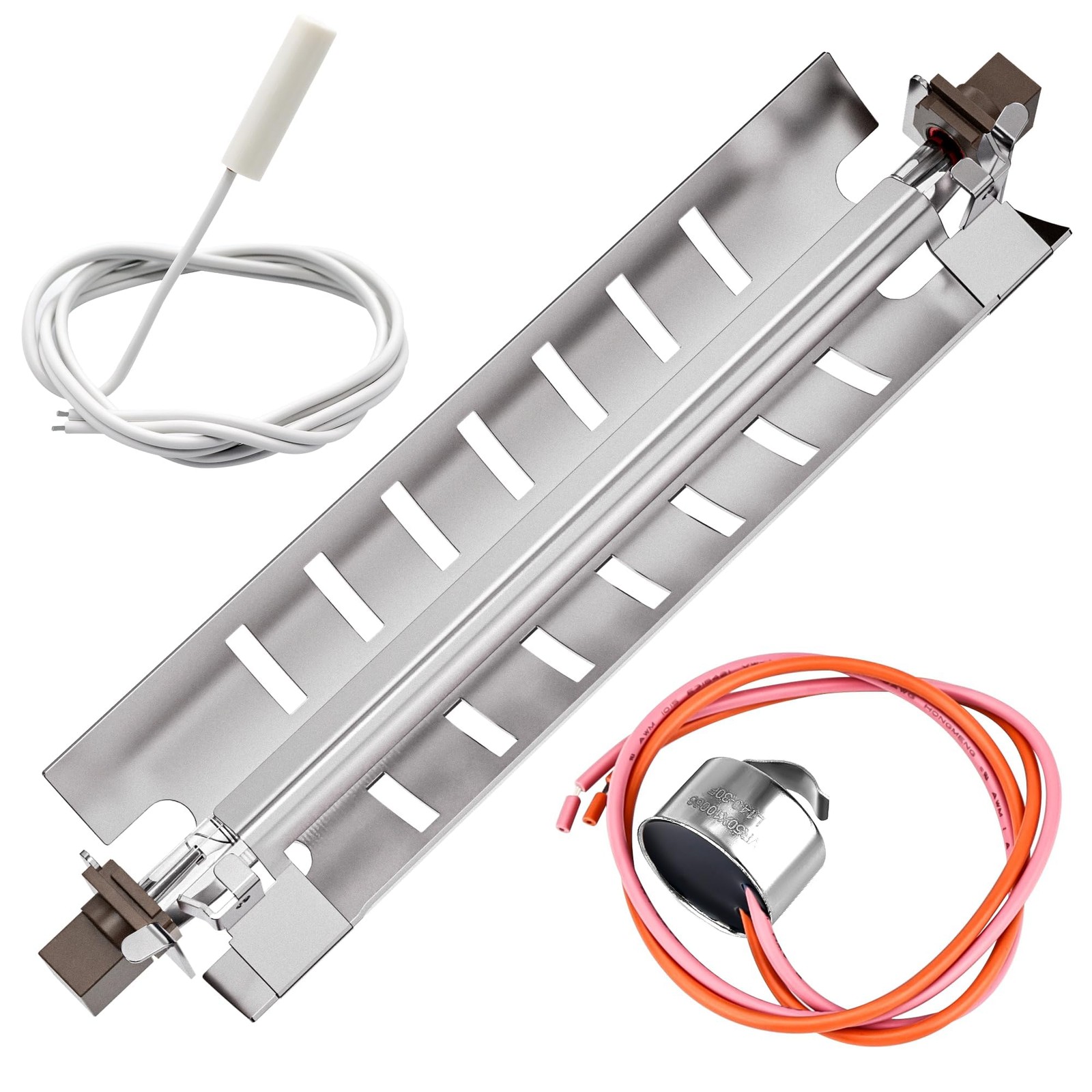【Upgraded】 WR51X10055 Refrigerator Defrost Heater Kit, Temperature Sensor…