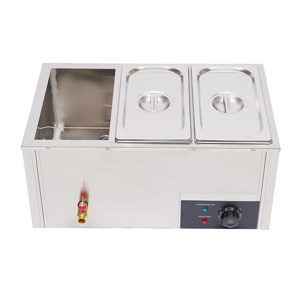3-Pan Commercial Electric Food Warmer Steam Table Buffet Bain Marie Countertop
