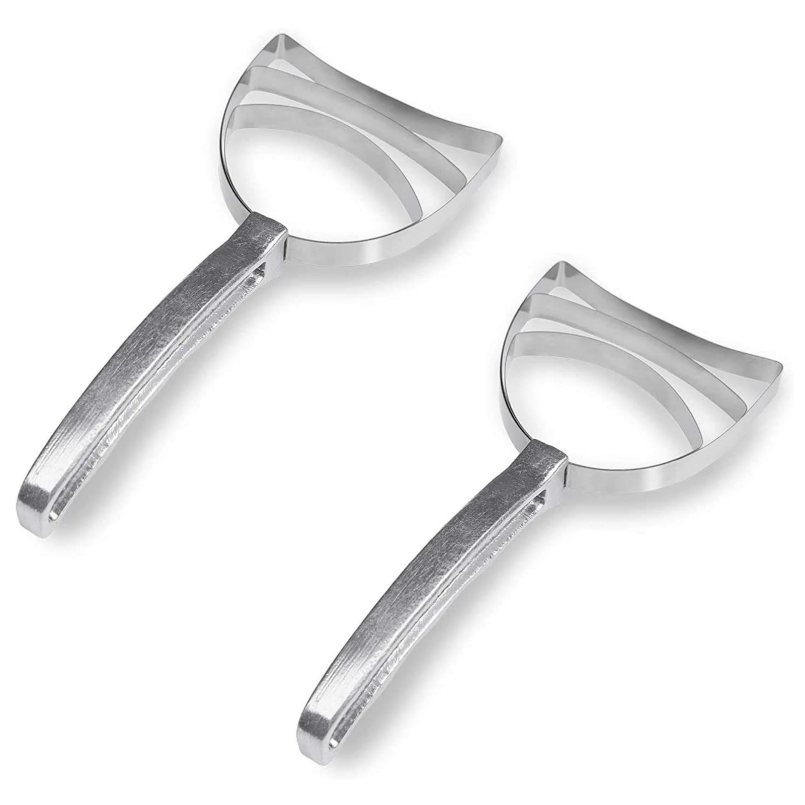 BOLEXINO Professional Square Stainless Steel Bone Dust 2 Pack, Sliver