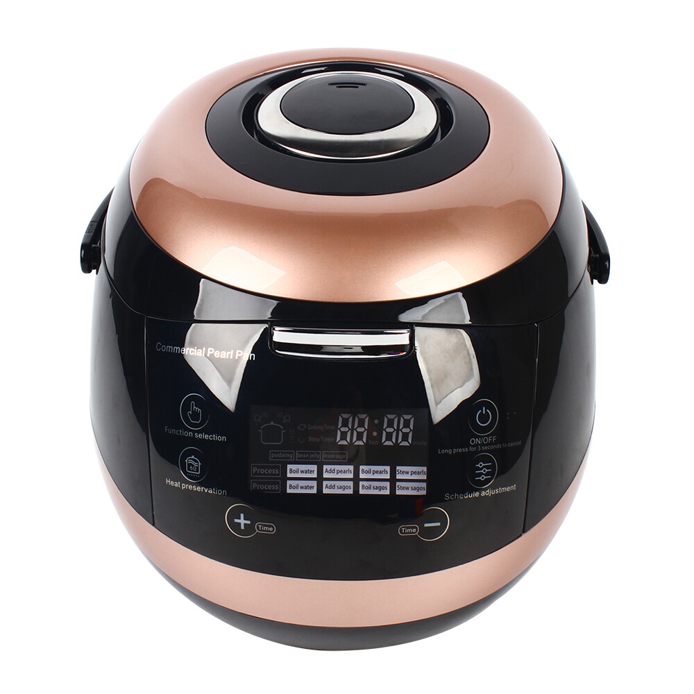5L Automatic Pearl Pot Black Tapioca Cooker Pearl Maker for Boba/Bubble/Milk Tea