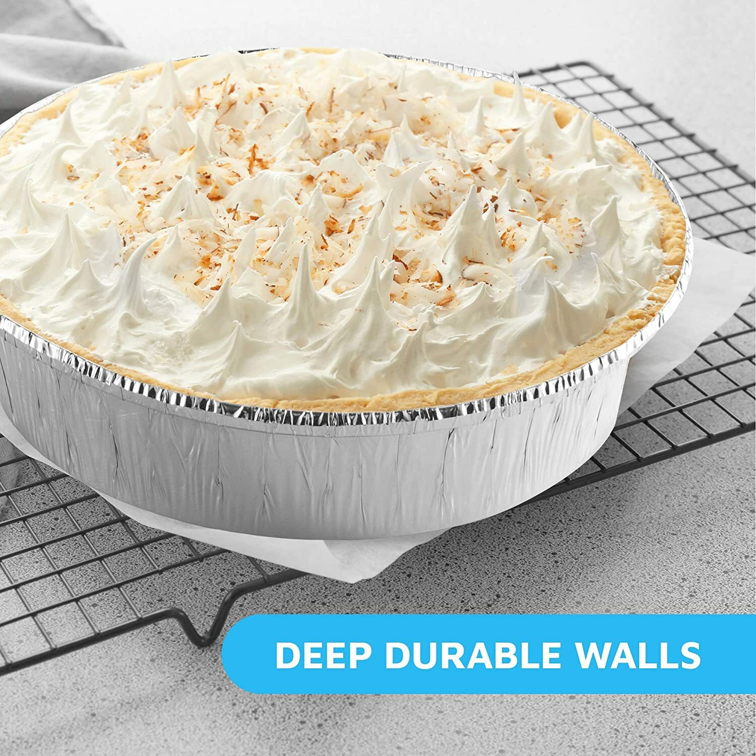 9″ Round Aluminum Foil Pans With Plastic Dome Lids Baking Storage