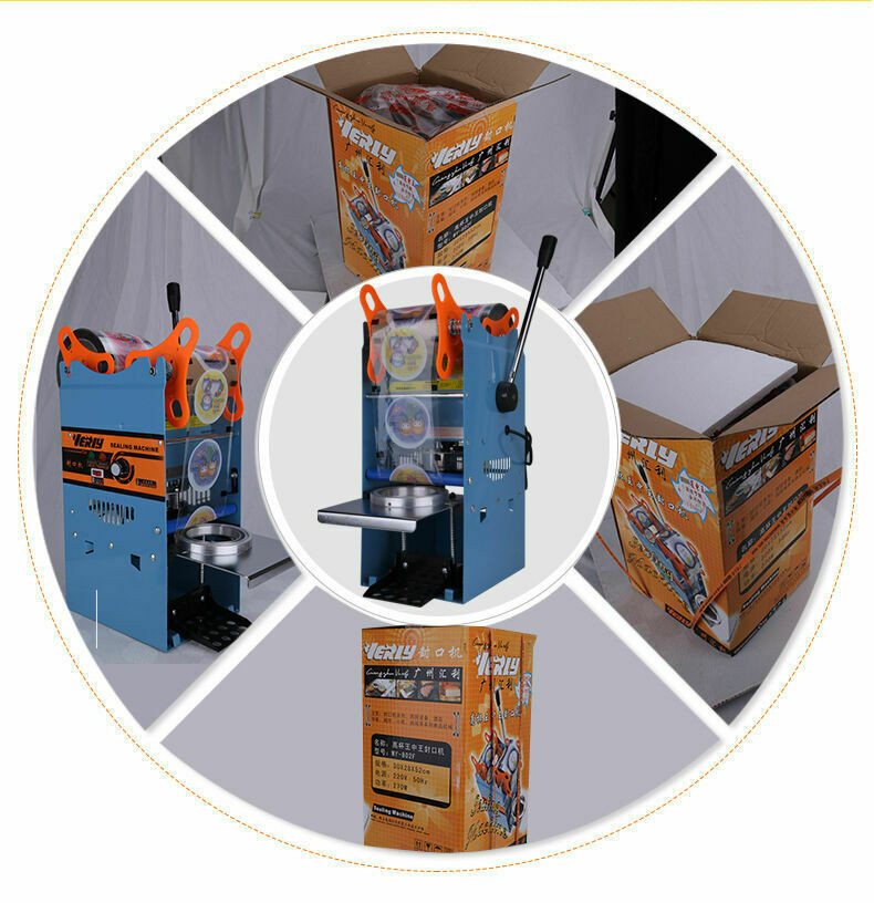 220V Manual Semi-automatic Cup Sealer Sealing Machine Bubble Tea Coffee 300Cup/h
