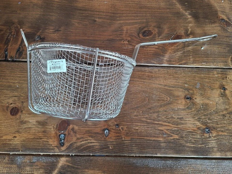 Fry basket Wire 8-1/2″ Alegacy B090 Nickel Plated Wire Frame/ Lot of 6 Baskets