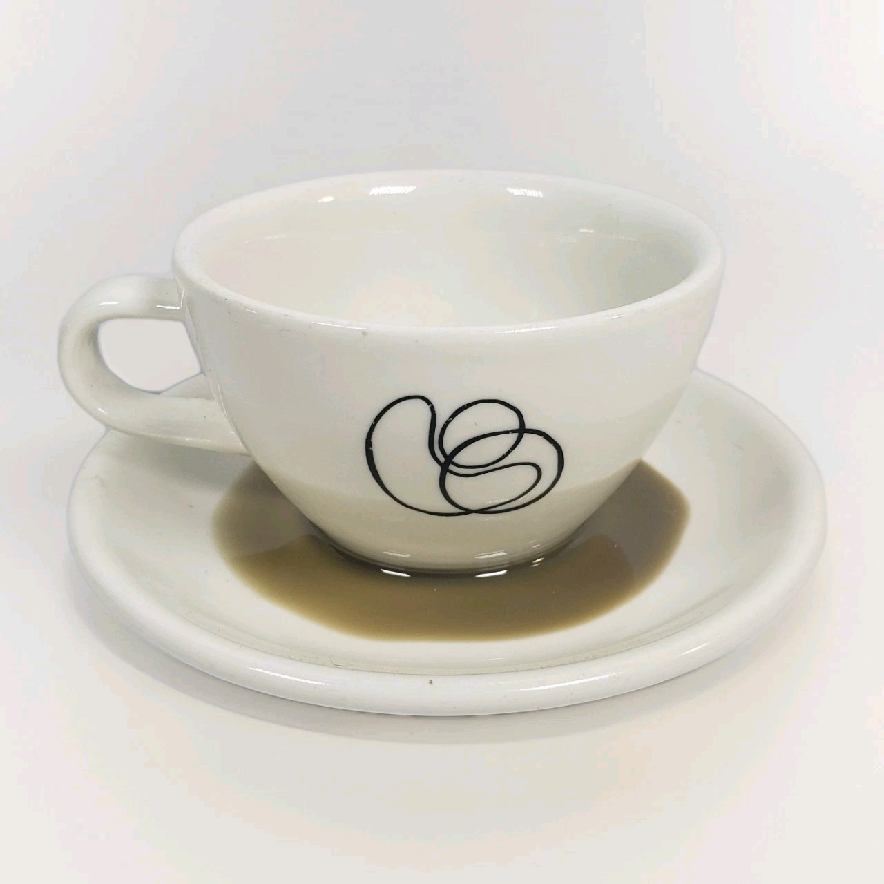 Fake Faux Ceramic Coffee Cup Mug Spill Food Prop Stage Display Decor Imitation