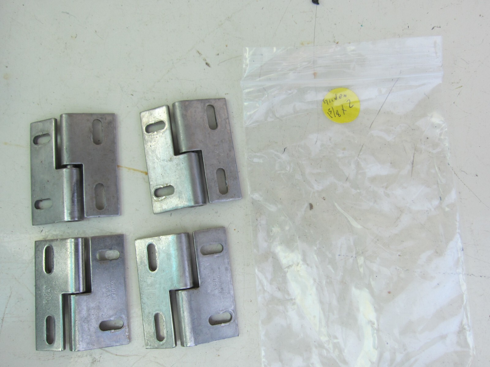 Guden 1⅝»x2″ SS Stainless Steel Lift-Off Hinge Lot of Pair, Used