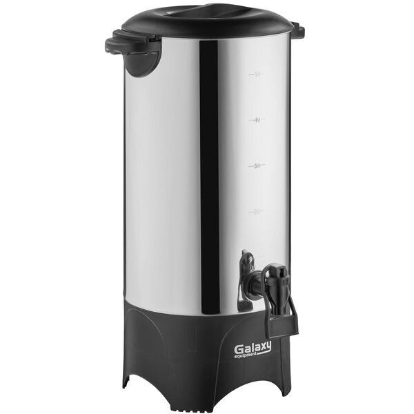 Galaxy 46 Cup (230 oz.) Stainless Steel Single Wall Coffee Urn – 120V, 1,000W