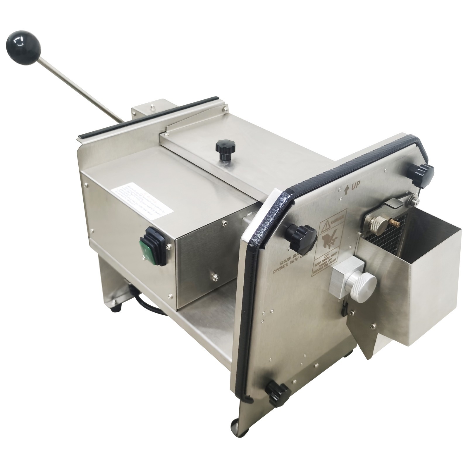 USED 110V Electric Automatic Vegetable Dicing Machine 6mm Stainless Steel Food
