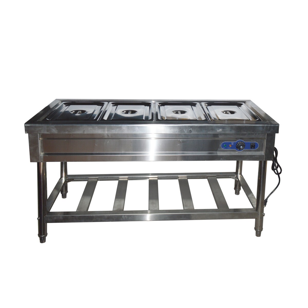 Commercial 4-Pans Bain-Marie Buffet Steam Table Buffet Food Warmer 110V 1500W
