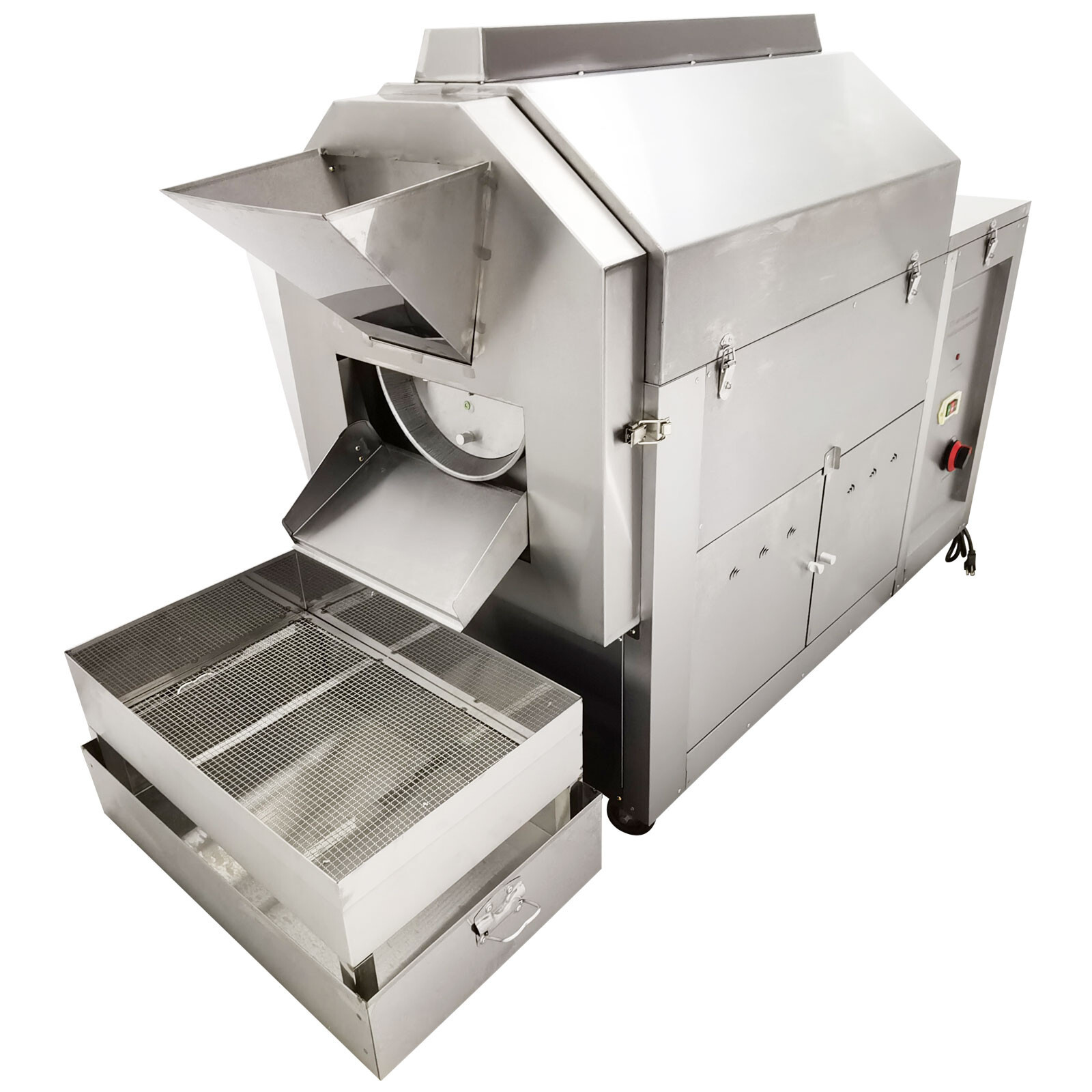 Automatic Commercial Coffee Bean Nut Roaster Roller Roasting Machine 110 LBS
