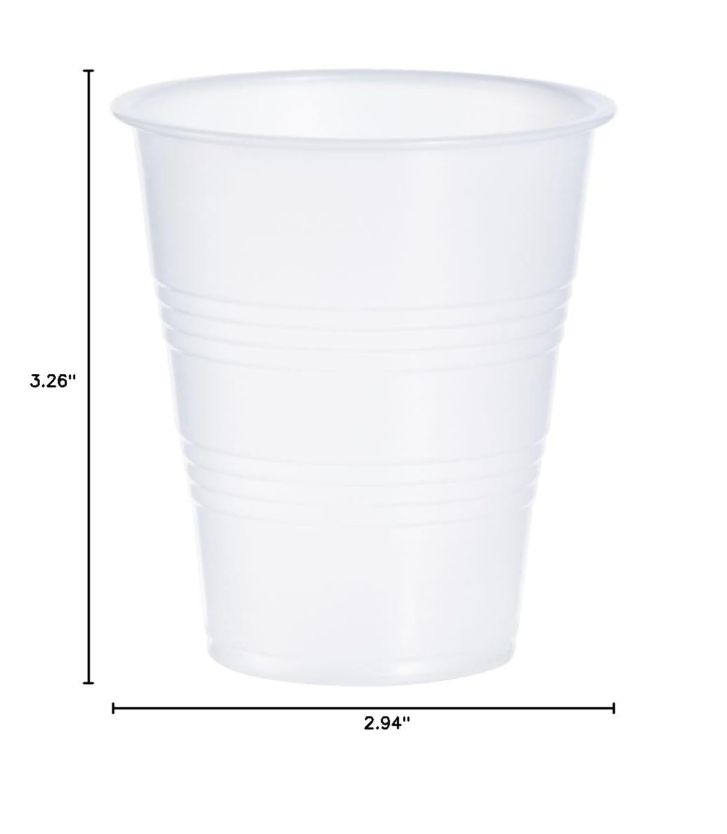Dart Y7 Conex Galaxy 7 oz. Translucent Plastic Cold Cup 2500/Case