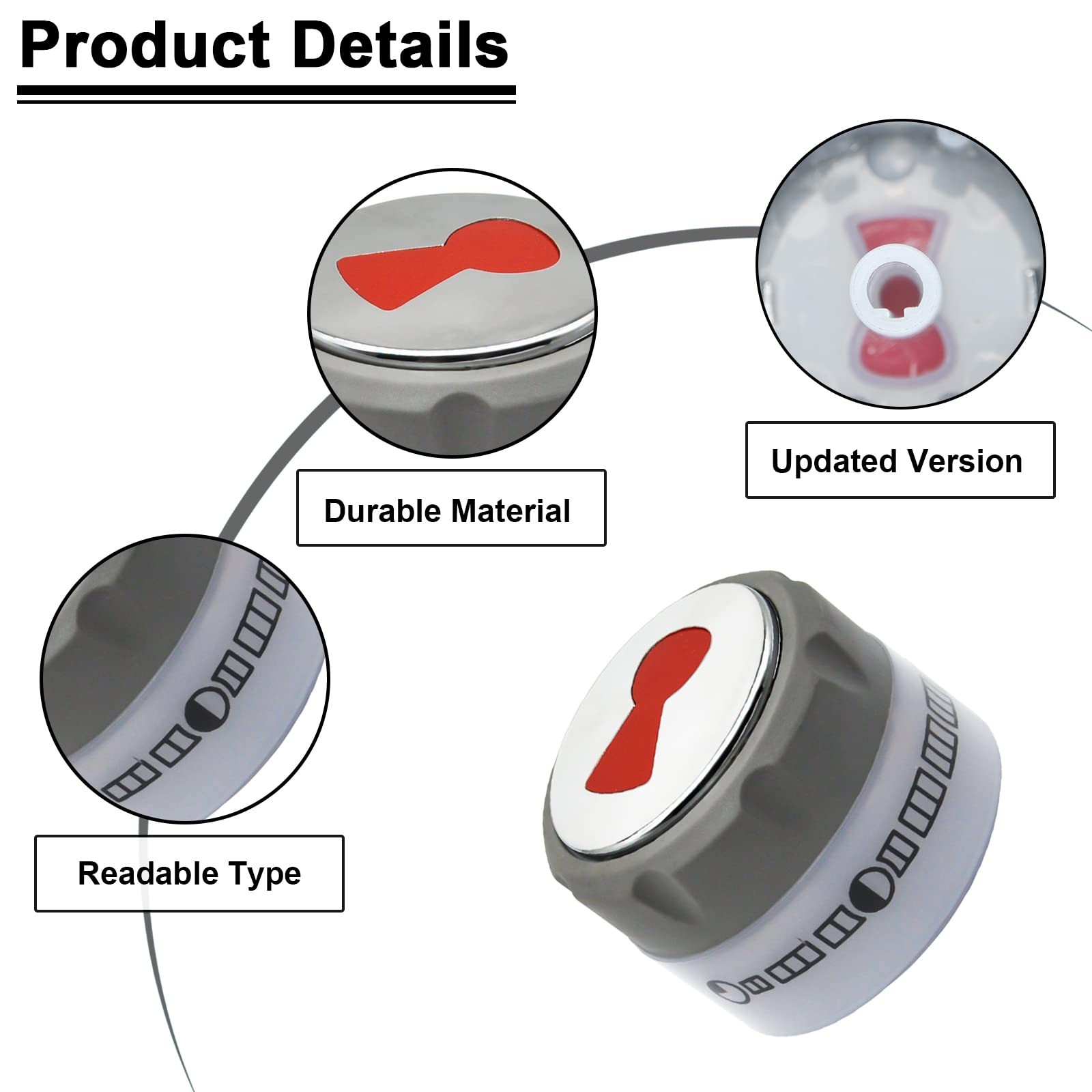 Upgraded 91538 Lighted Control Knob Compatible with Weber Summit 400/600 Grills