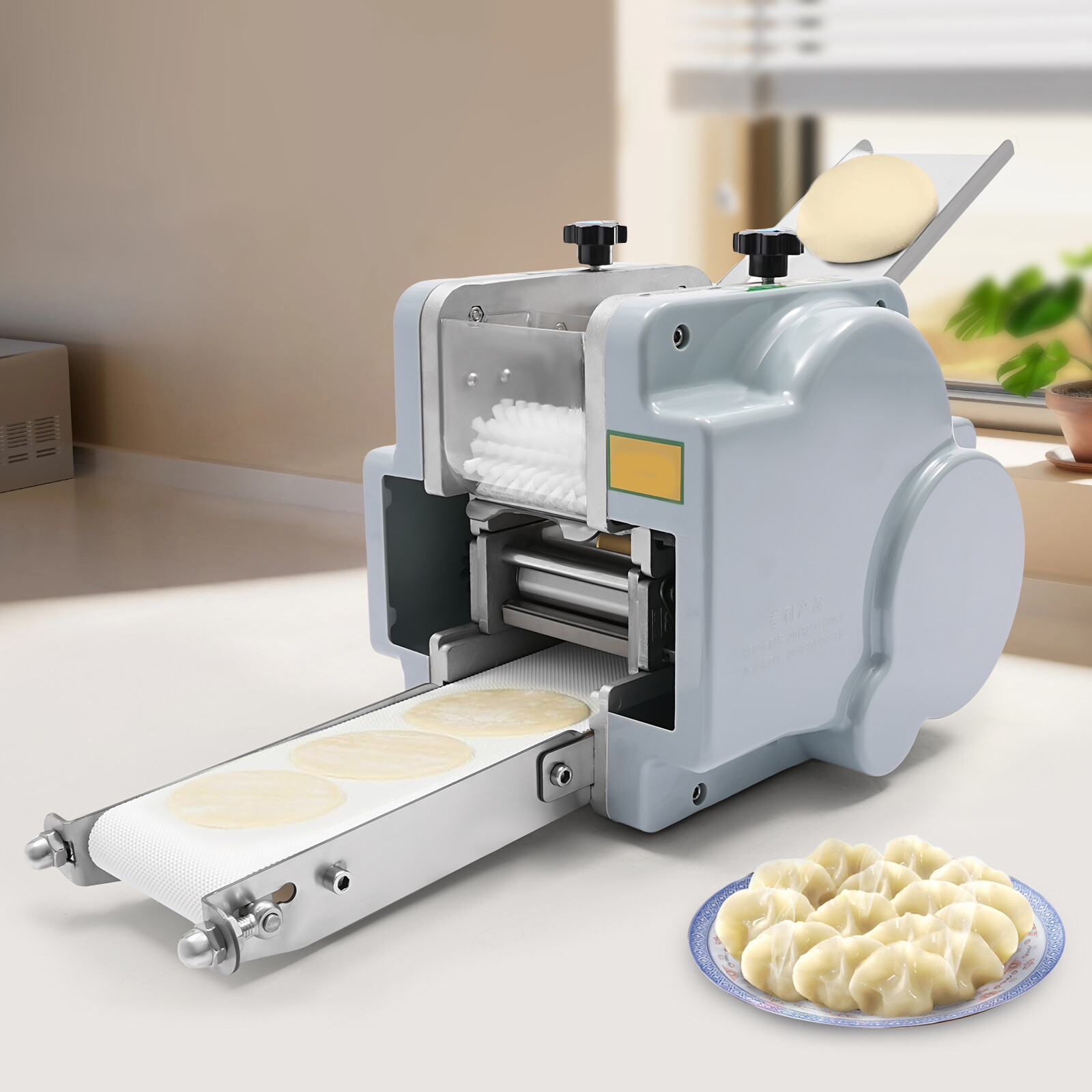 Automatic Electric Dumpling Wrapper Maker 60pcs/Min 9cm Mold 140W Silver