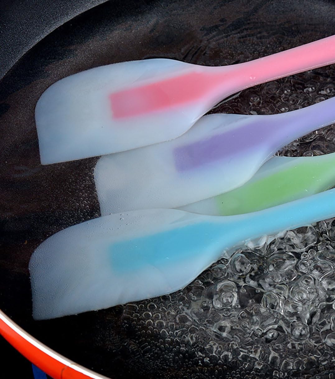 5PCS Silicone Spatula Set Heat Resistant Cake Cream Butter Multicolor