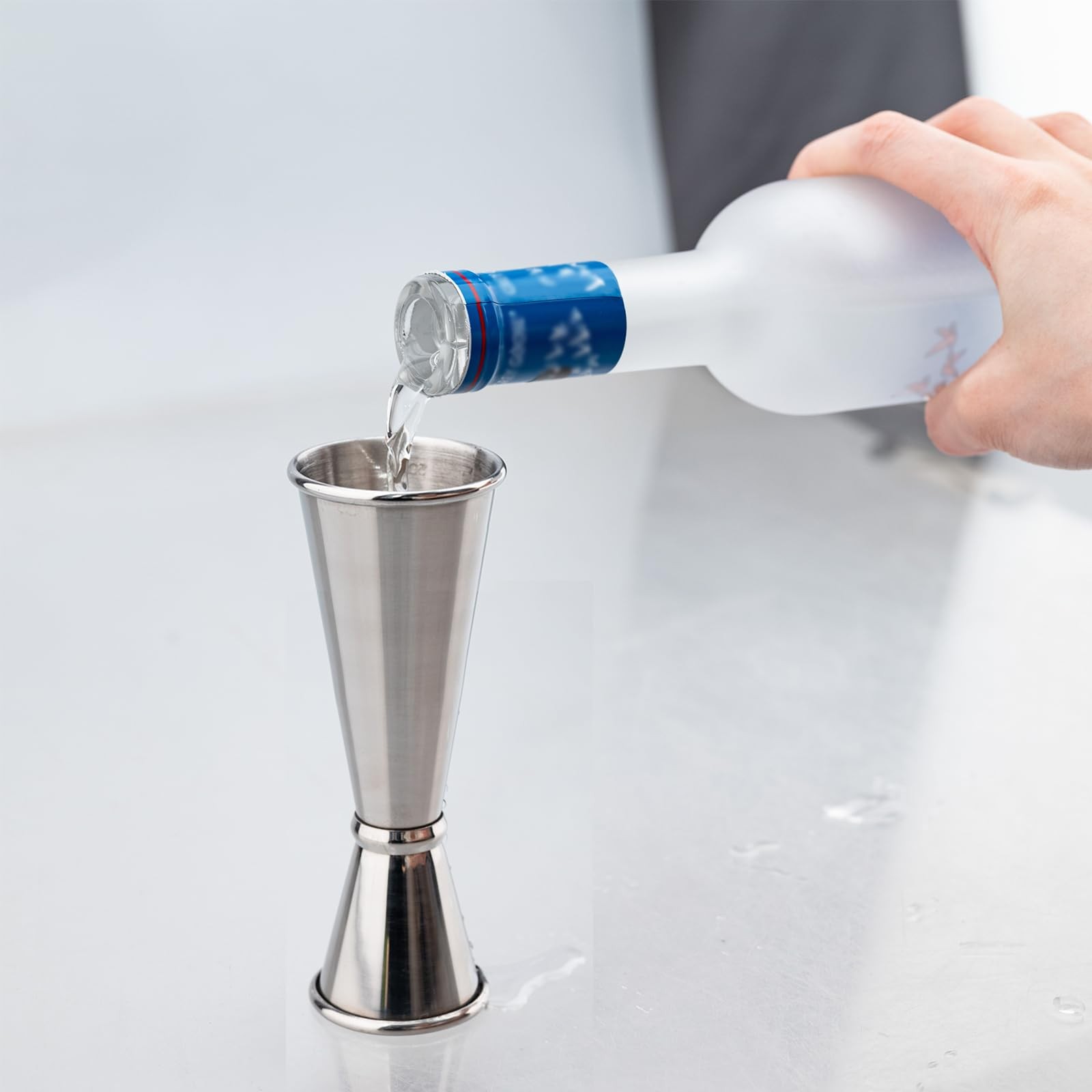Jigger for Bartending, Cocktail 2 oz 1 with 1 count, Sliver