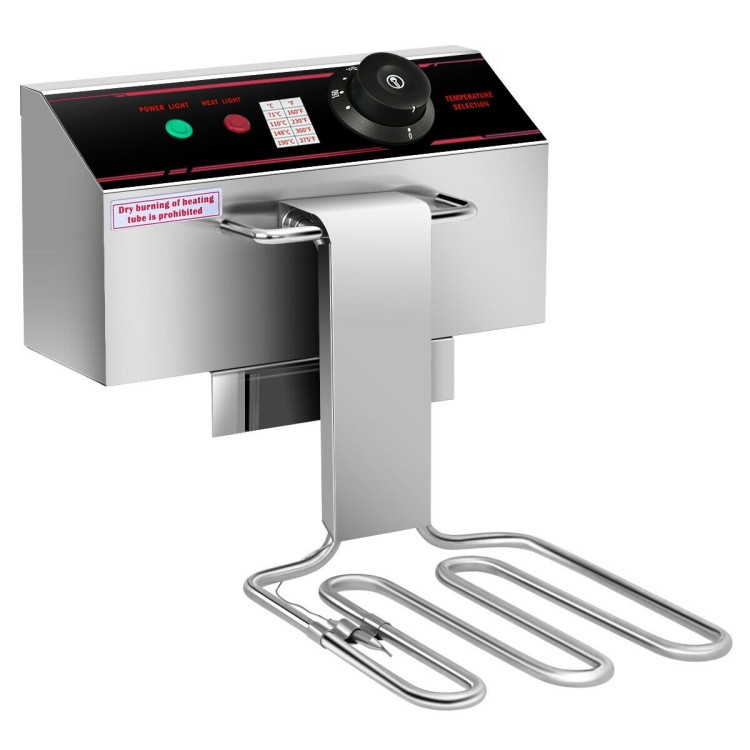 Dual Tank Electric Countertop Deep Fryer, 12.8 Qt, 3400W