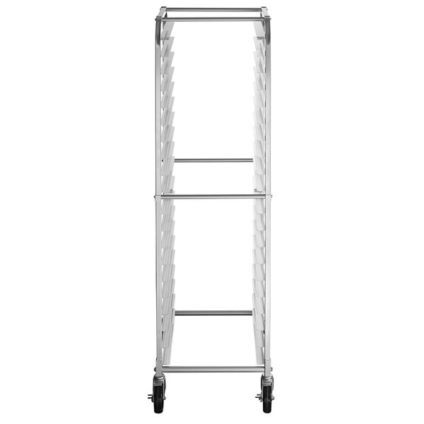 20″W x 26″L x 69″H Aluminun 20 Pan End Load Bun Pan Bakery Rack With Casters