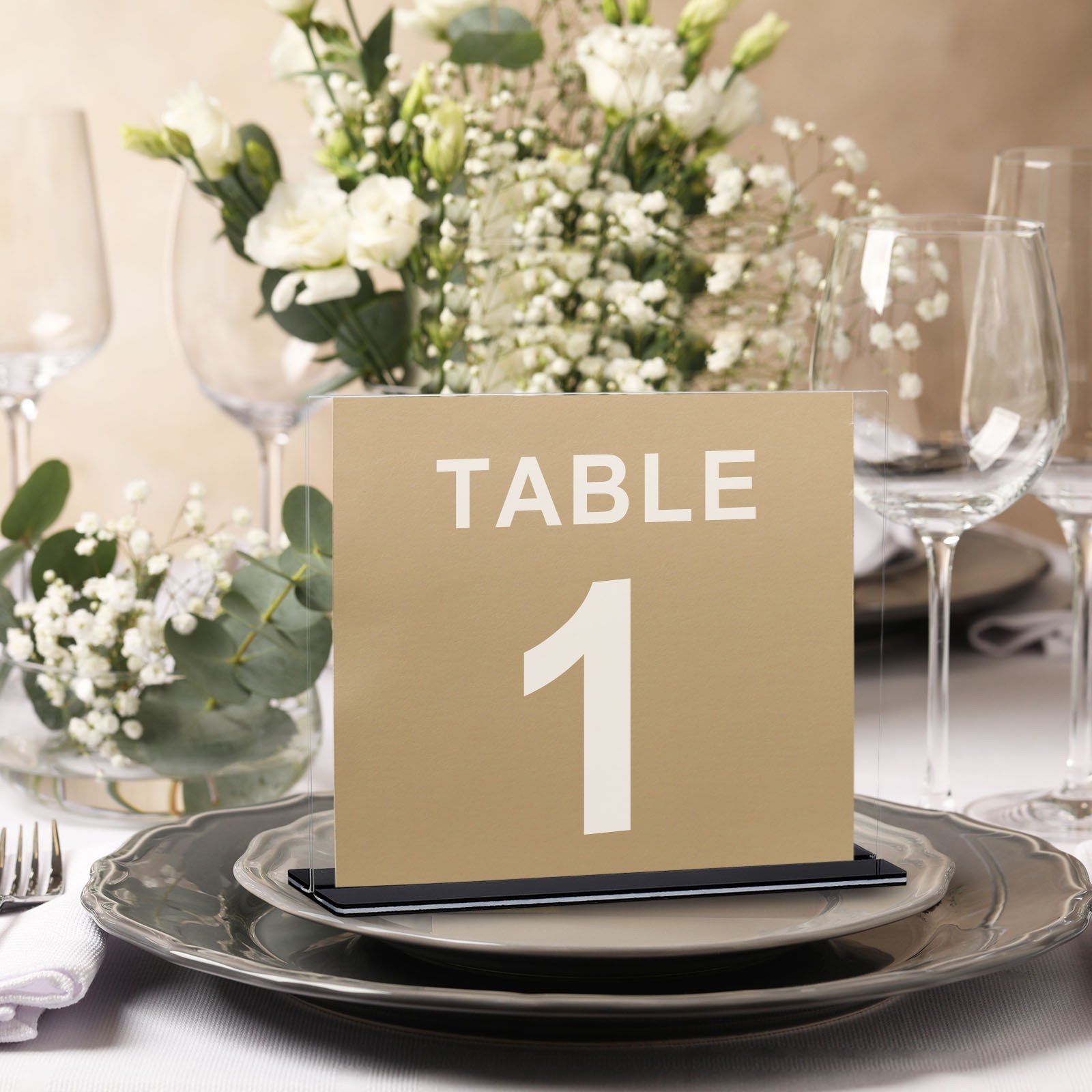 6pcs 8.5×11 Inches Acrylic Sign Holder Horizontal Menu Display Stand Clear