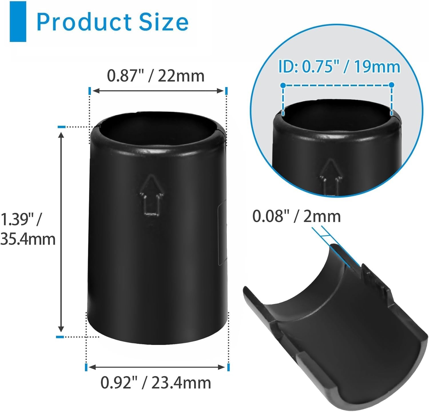 50 Pairs Wire Shelf Clips, Black Shelf Lock Clips for 3/4 Inch Post Shelving, Pl
