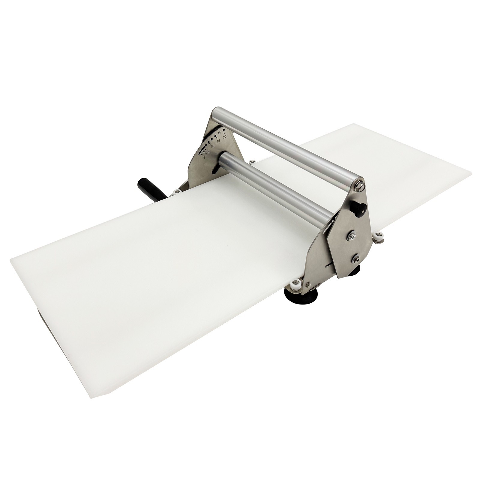Manual Stainless Steel Pastry Machine Dough Sheeter Bakery Food-grade PP Belt