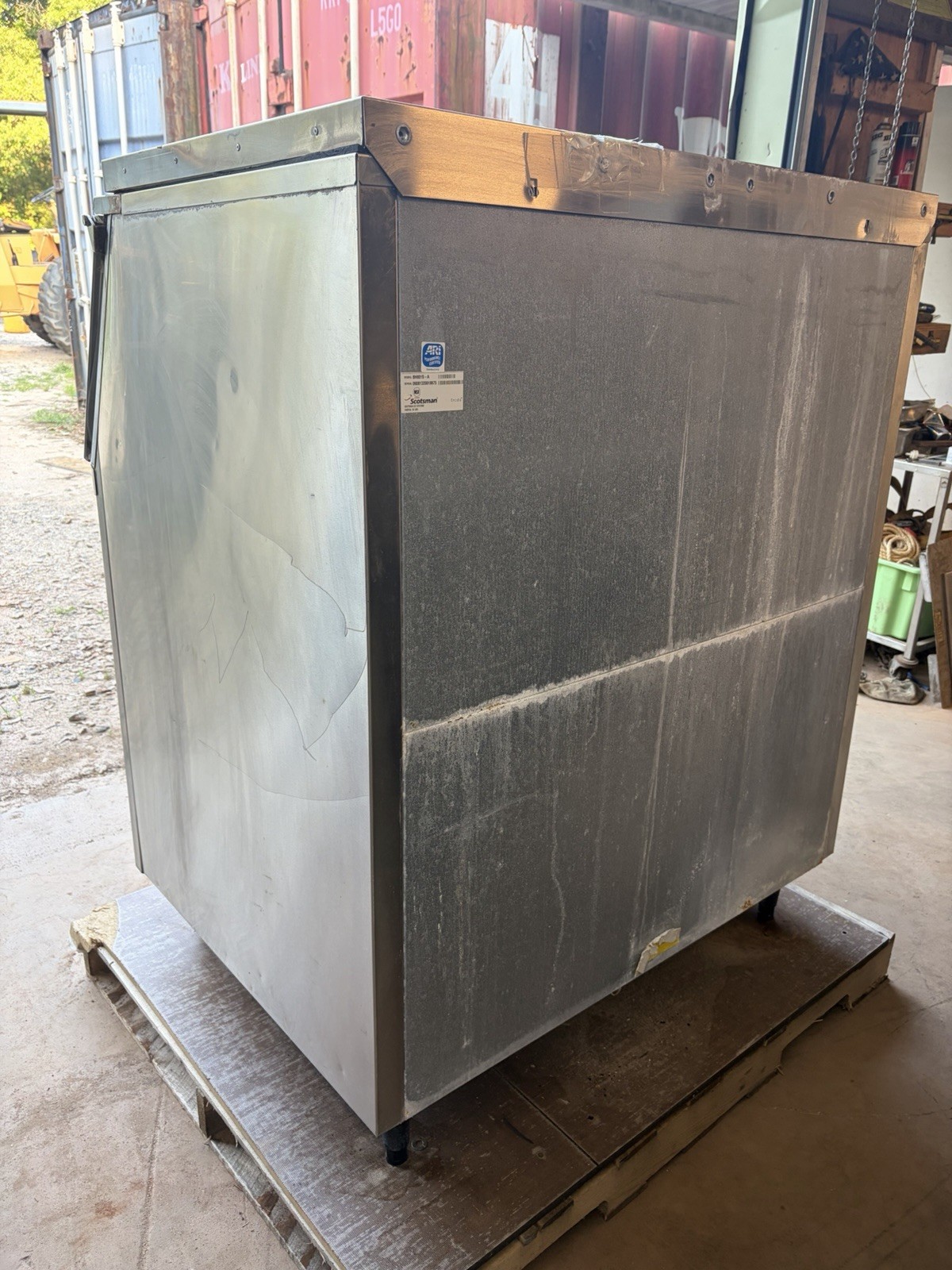 Scotsman BH801S-A Stainless Steel Ice Storage Bin Container Box 580 Lb Capacity