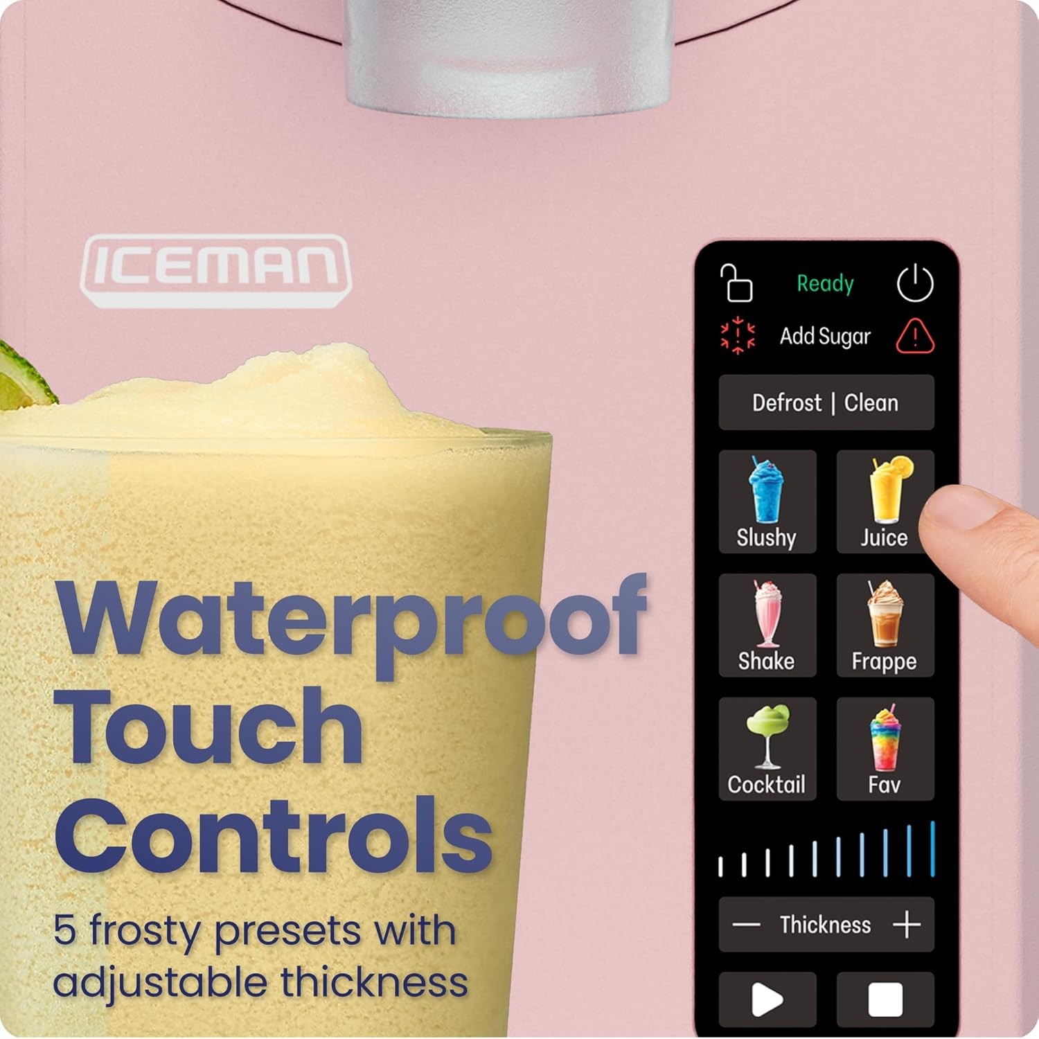 Iceman by Chefman Slush-Ease MAX 90oz Slushie Machine, 64oz Liquid Capacity Froz