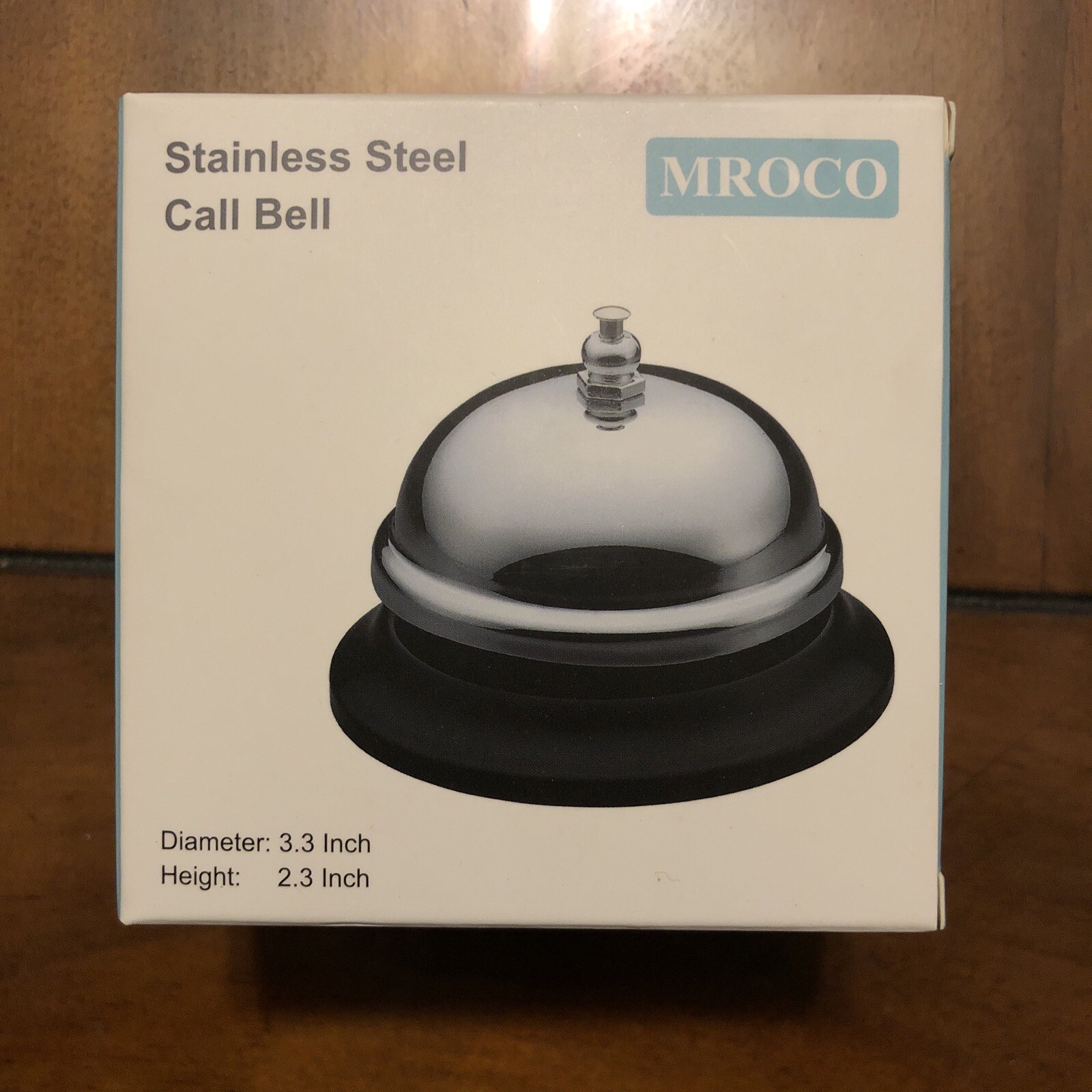 MROCO Stainless Steel Call Bell 3.3″x2.3″
