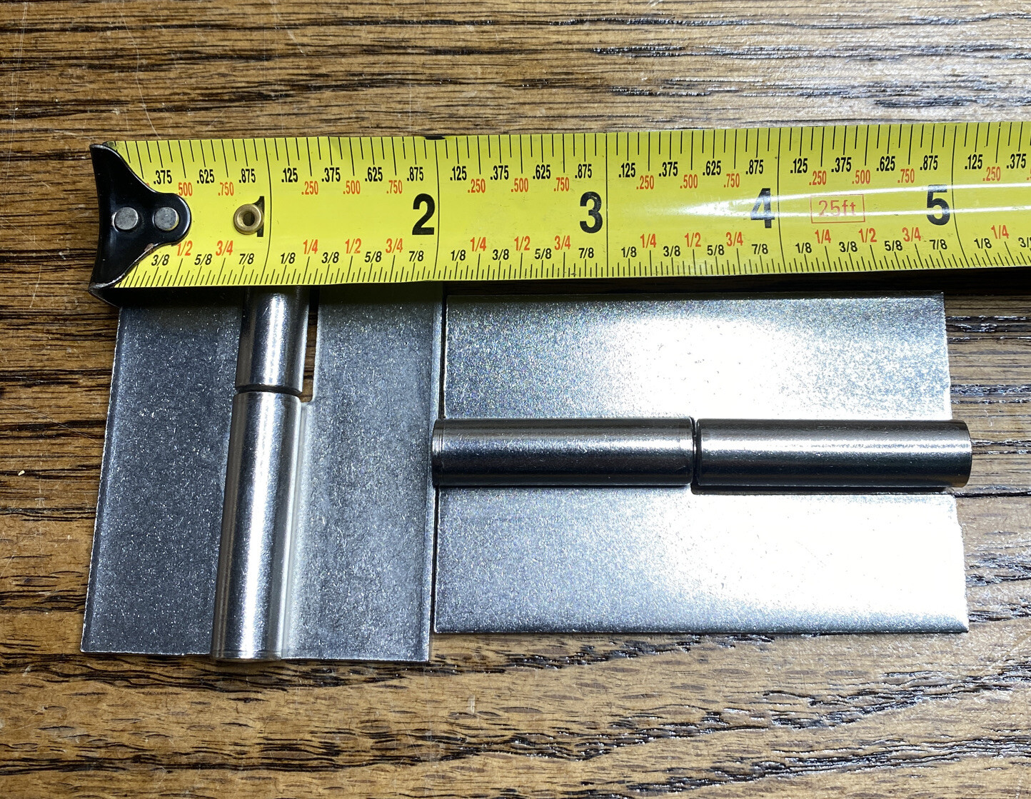 4 – 2”x3”x 3/64” thick Stainless Steel Lift Off weld on hinge 32854861