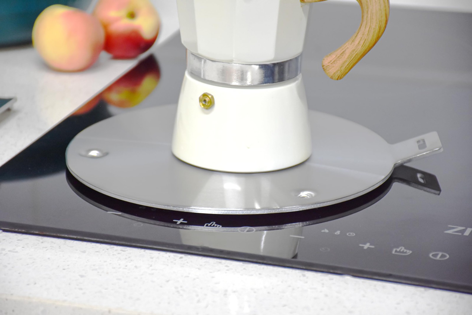 7.5 Inch Stainless Steel Heat Diffuser Induction Adapter Plate Removable Handle