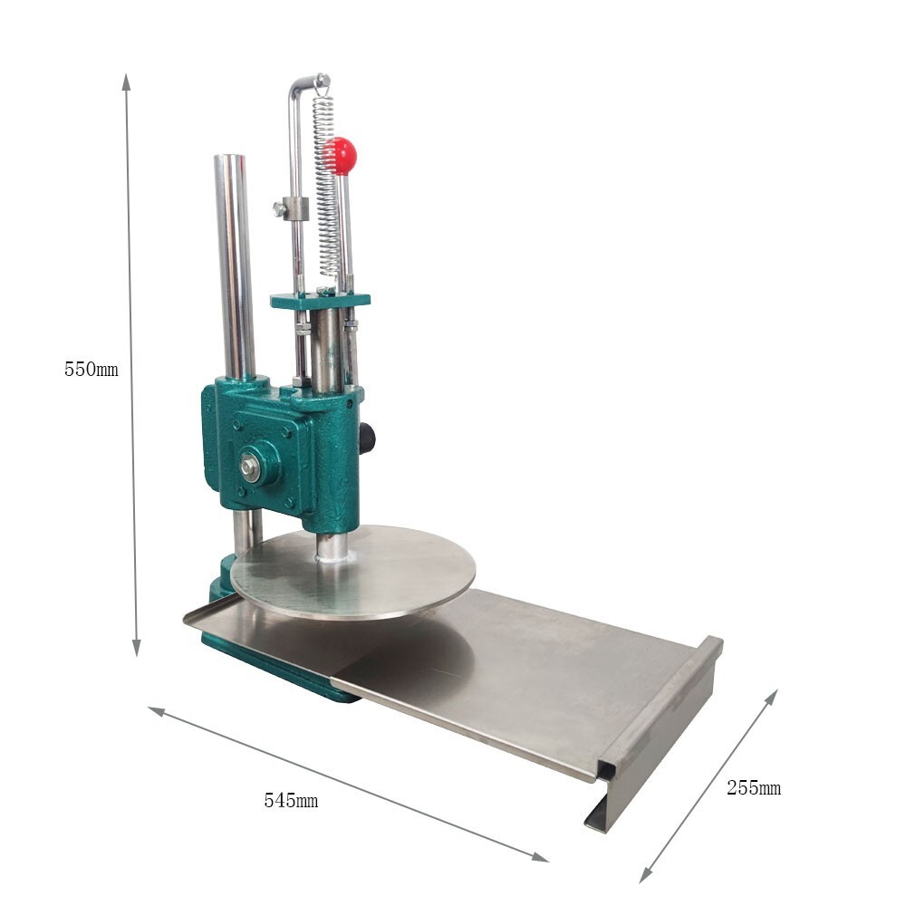 17KG 9.5inch Household Pizza Dough Pastry Manual Press Machine w/ 0.2″Thick Disc