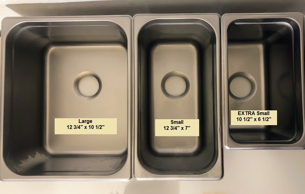 STANDARD SMALL 3 Compartment Sink Set For Portable Concession Sinks