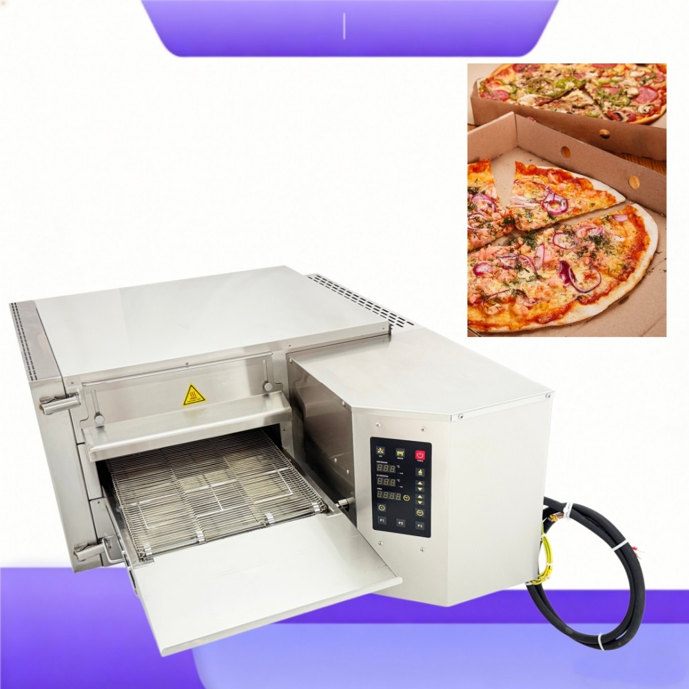 15″ 9kW Commercial Conveyor Pizza Oven 220V Electric Countertop Hot Air Circulat