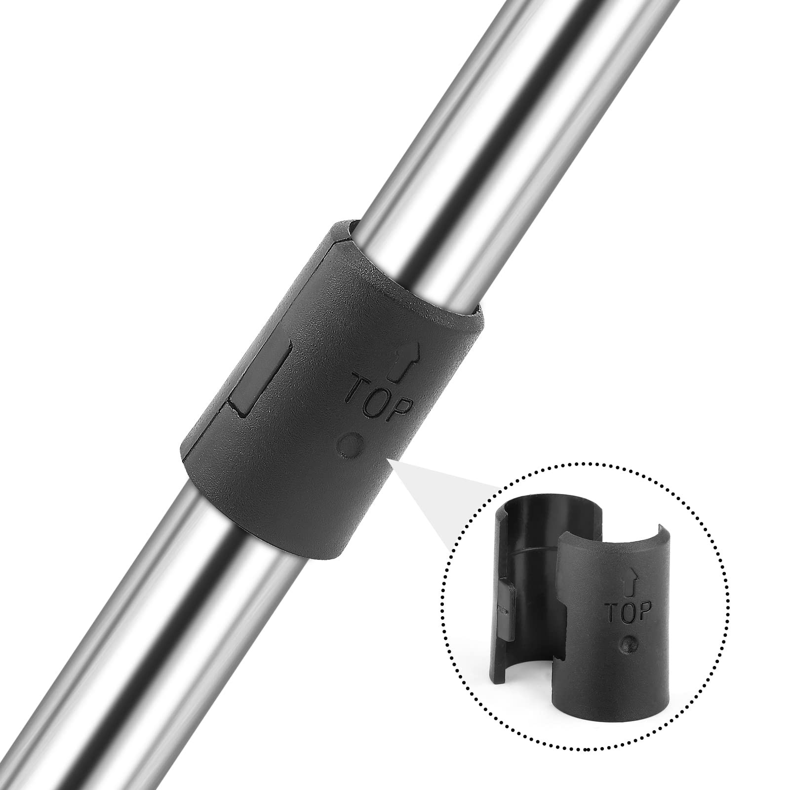 52 Pack Wire Shelving Shelf Lock Clips for 3/4″ Post, Wire Shelf Clips Shelvi…