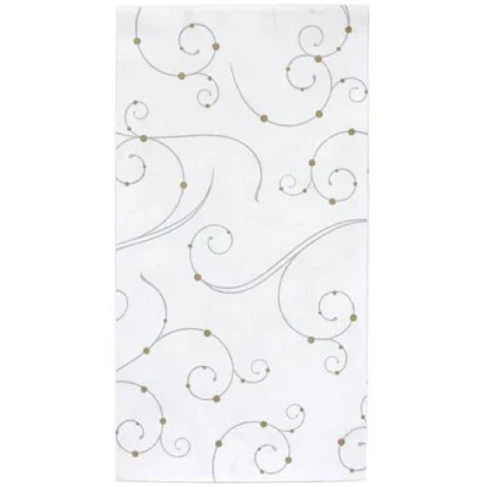 Swirls & Pearls Bistro Napkins – Elegant Disposable Dinner Napkins 126pcs