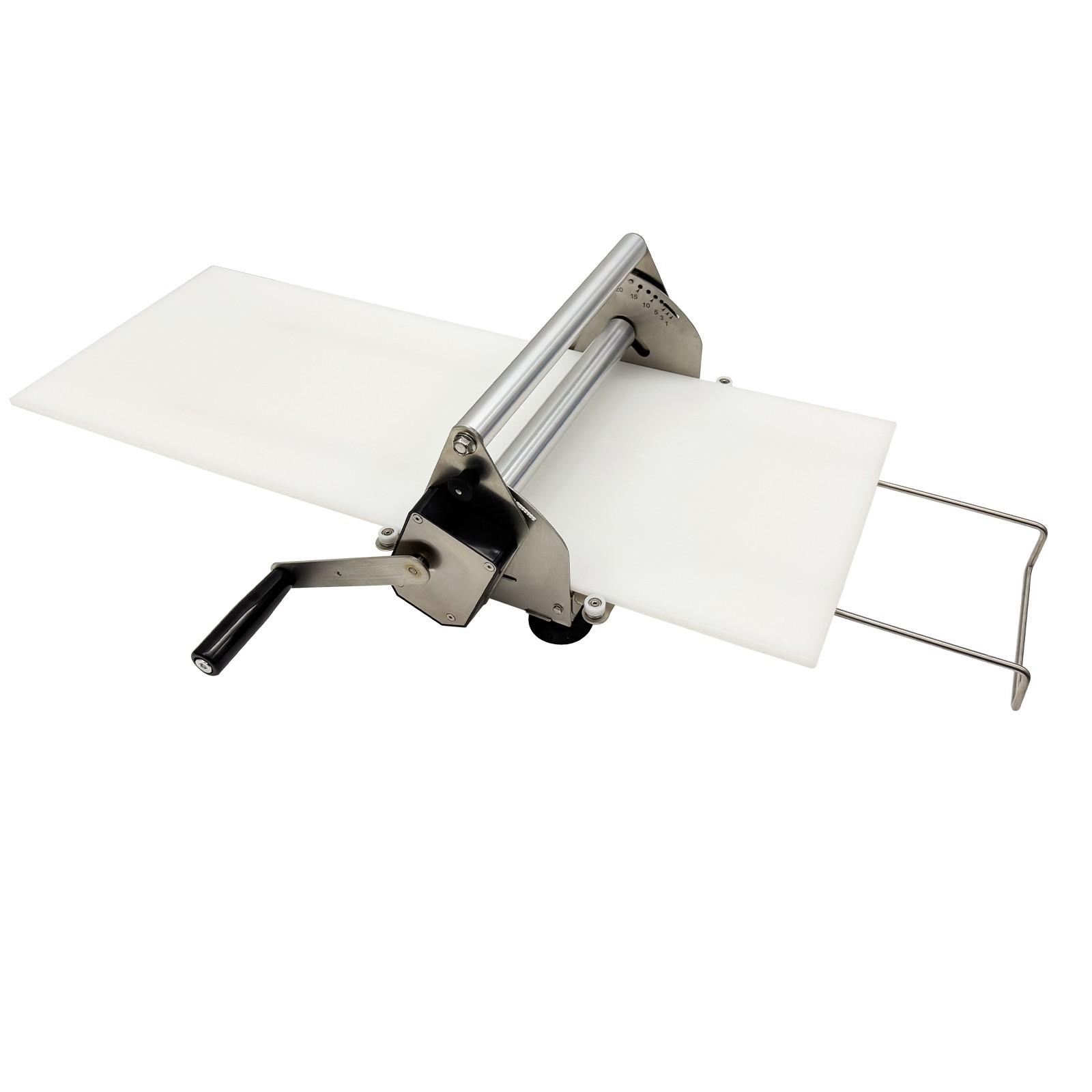 Manual Stainless Steel Adjustable Pastry Machine Dough Sheeter for Croissants