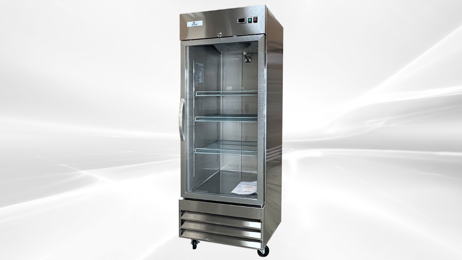 NEW 23 Cu Ft Glass Door Freezer Ice Merchandiser Restaurant Frozen Food NSF ETL