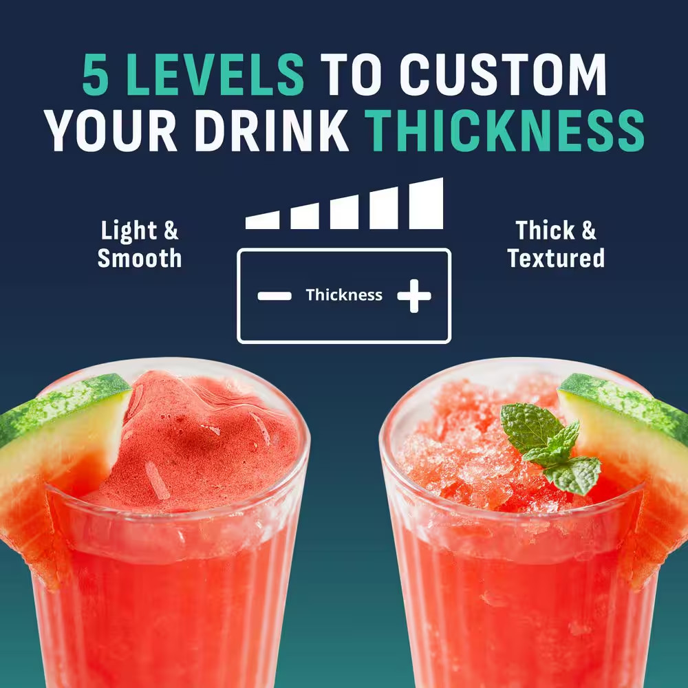 Frozen Slushie Drink Maker 88 Oz Black Frozen Beverage Machine 5 Presets