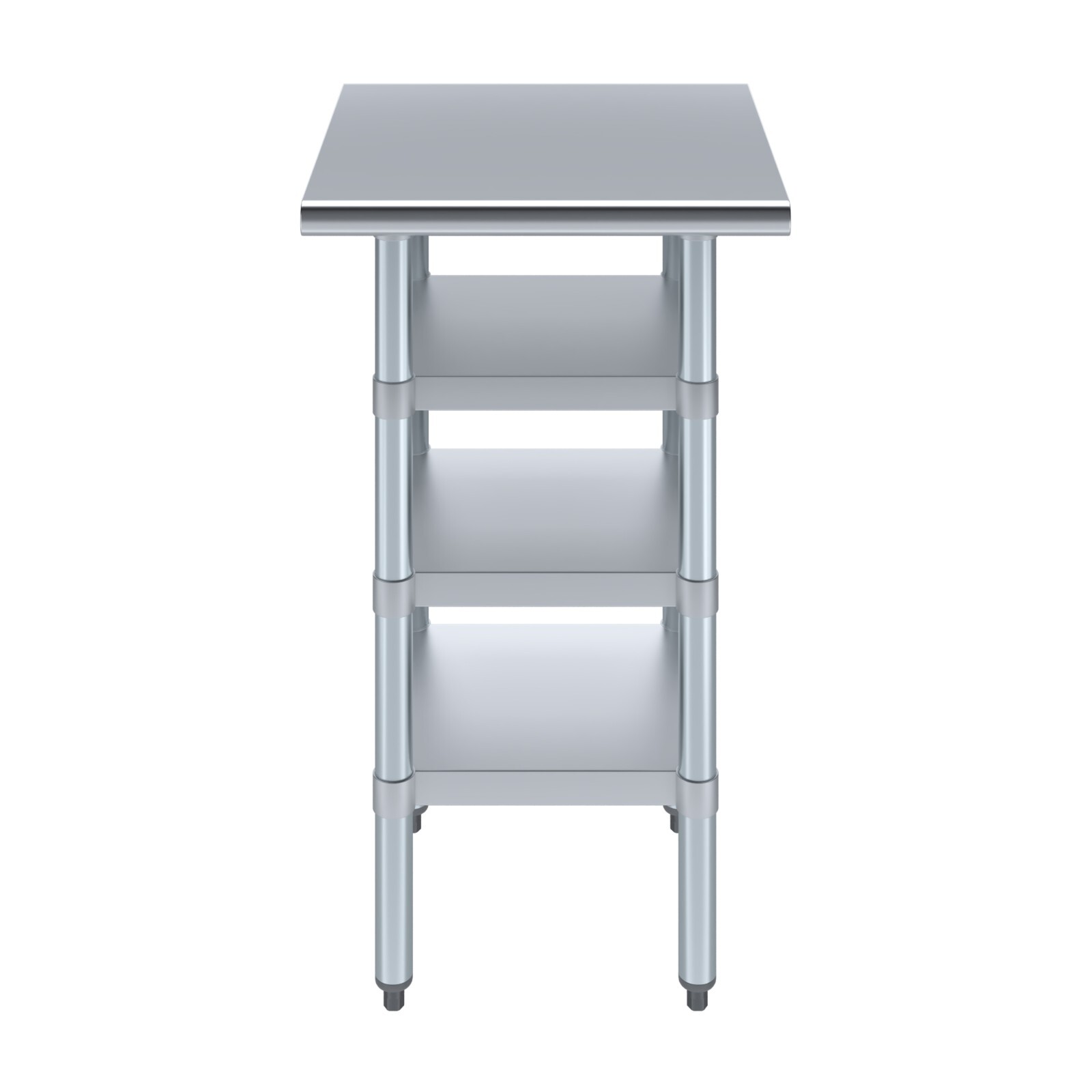 20 in. x 20 in. Stainless Steel Table With Three Undershelves