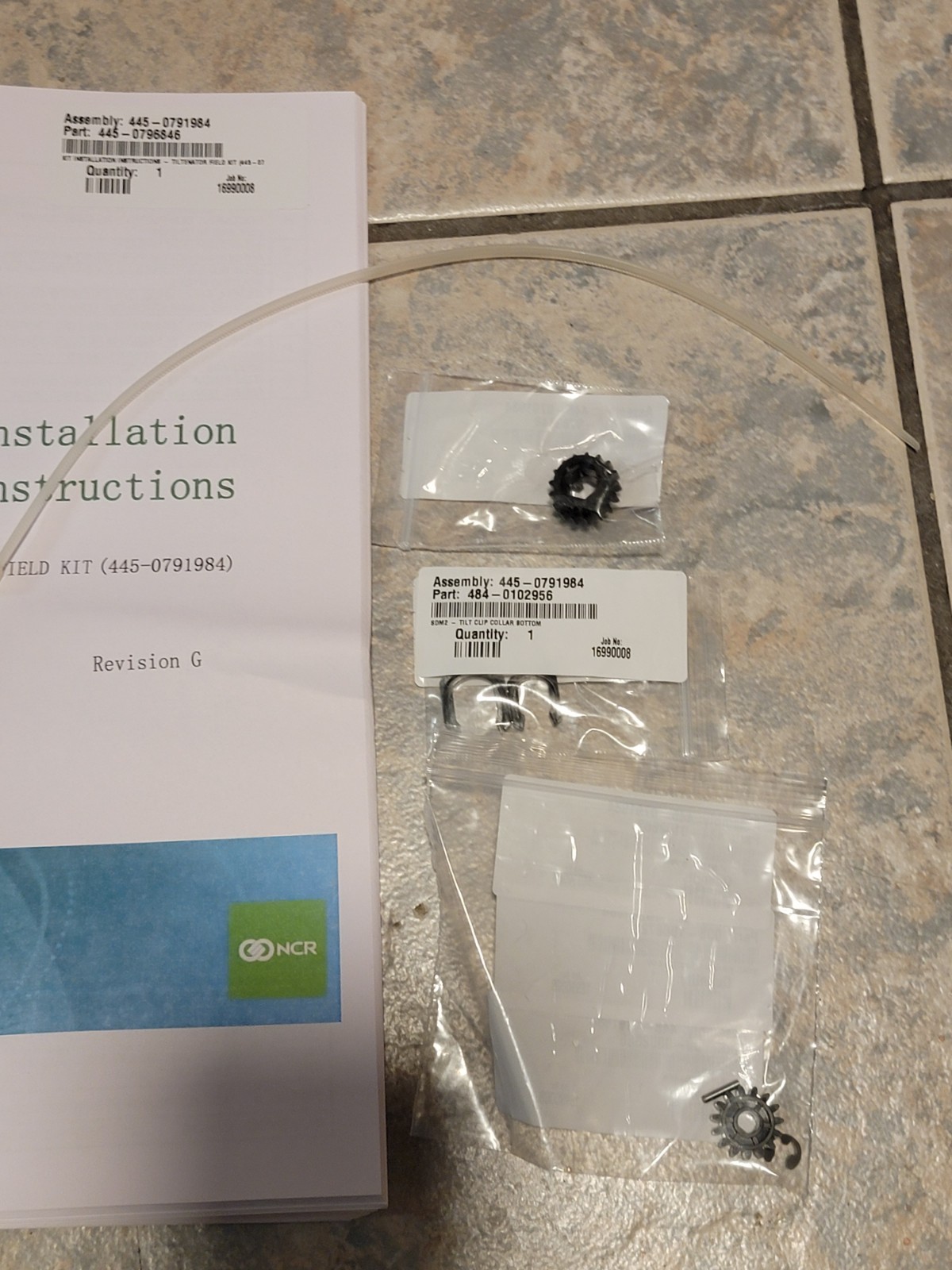 NCR TILTENATOR FIELD KIT, Part # 445-0791984, Brand New