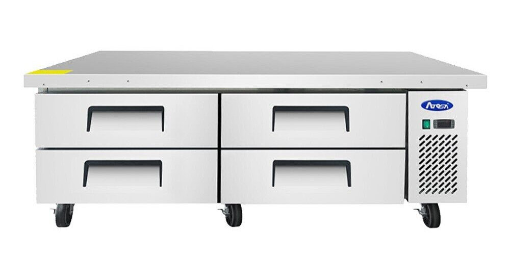 Atosa MGF8454GR 76″ 4 Drawers Chef Base Extended Top Refrigerator 12.1 cu. ft.
