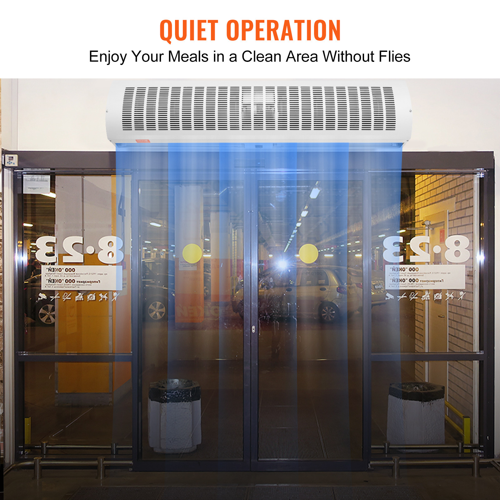 VEVOR Commercial Indoor Air Curtain 48″ Door Air Curtain 2 Speeds 1650CFM