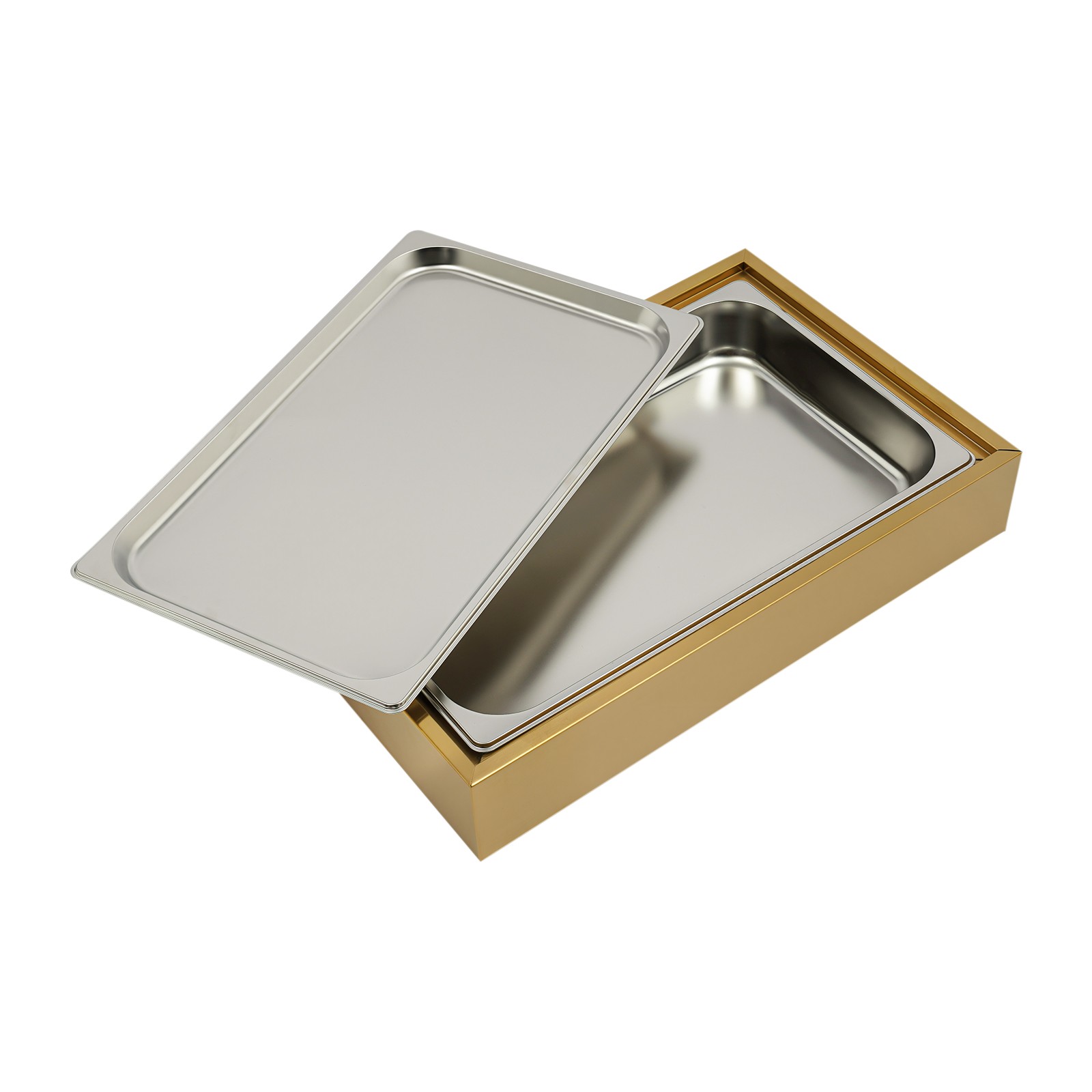 Ice Food Serving Display Tray, Buffet Cold Serving Display Tray, Cooling Food