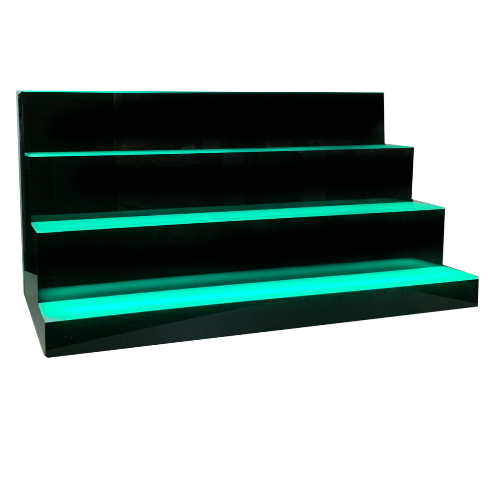 LED Lighted Liquor Bottle Display Shelf Back Bar Bottle Display Stand 31″ 39″ US