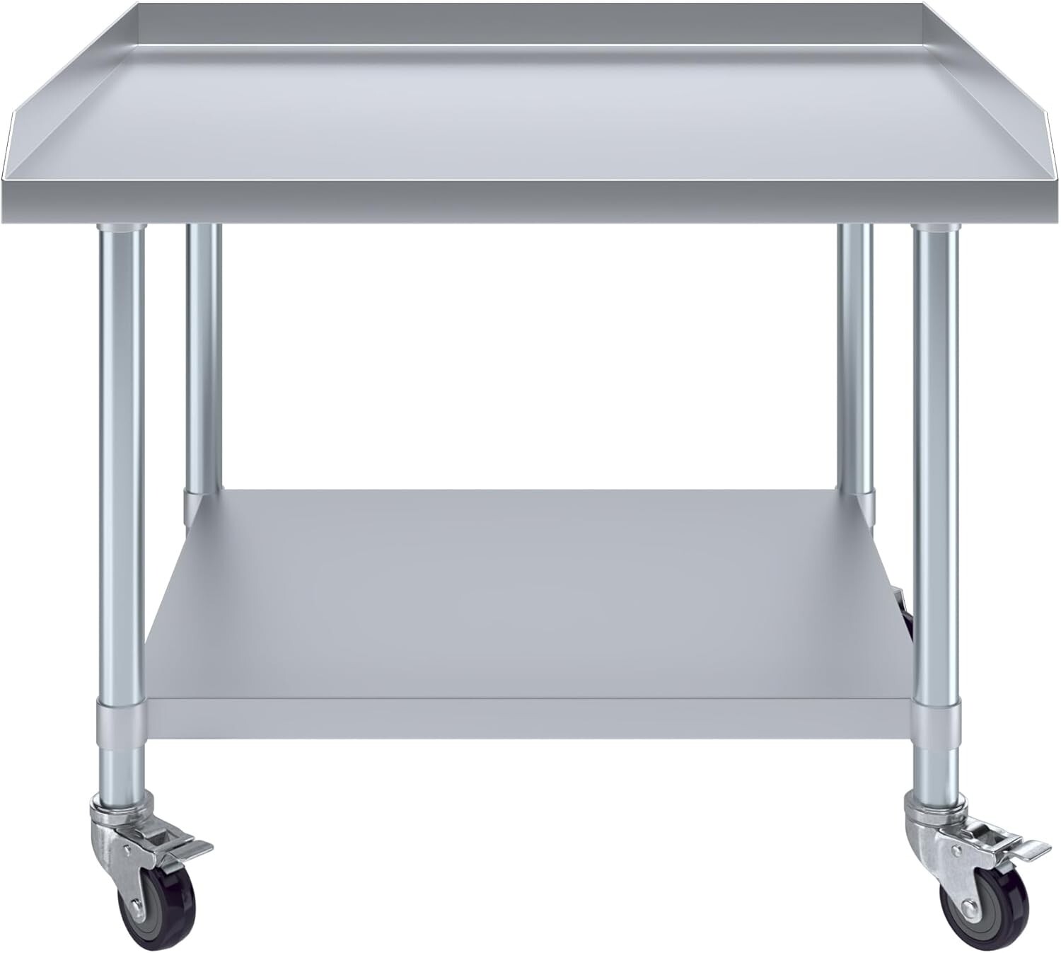 Stainless Steel Rolling Grill Equipment Stand Table 30″x36″ with Casters