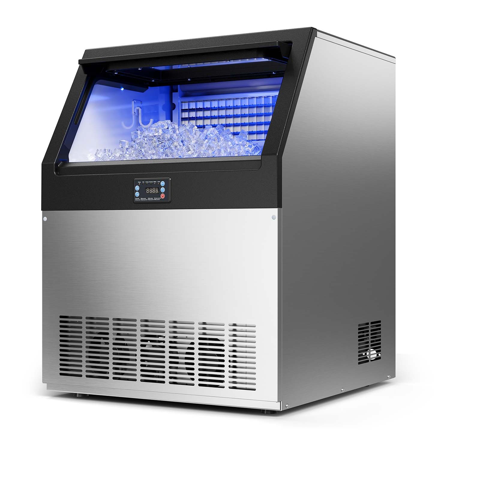 Uimoso 440lbs Commercial Ice Maker Machine 85lb Storage Under Counter Ice Maker