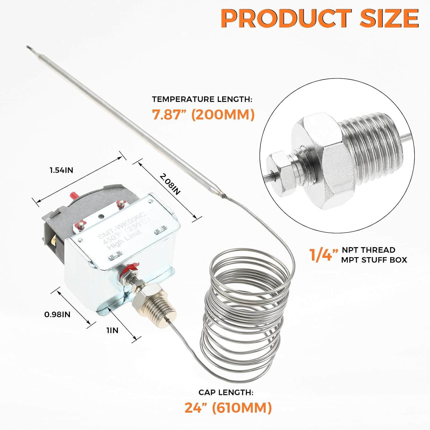 PP10084 High Limit Thermostat Switch Compatible with Pitco Fryer for VF35 SG14