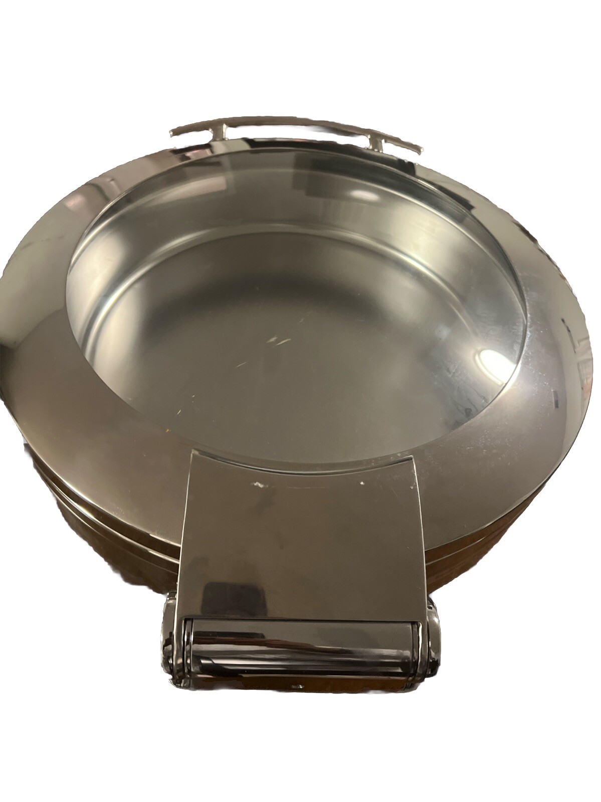 HUBERT® Induction Chafer 6 1/3 Qt Round Stainless and White – 17 1/3″L x 21