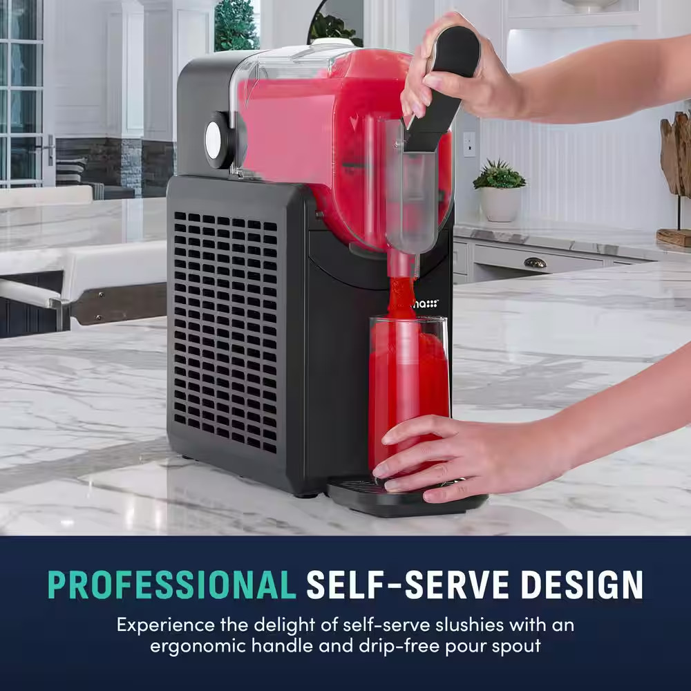 Frozen Slushie Drink Maker 88 Oz Black Frozen Beverage Machine 5 Presets