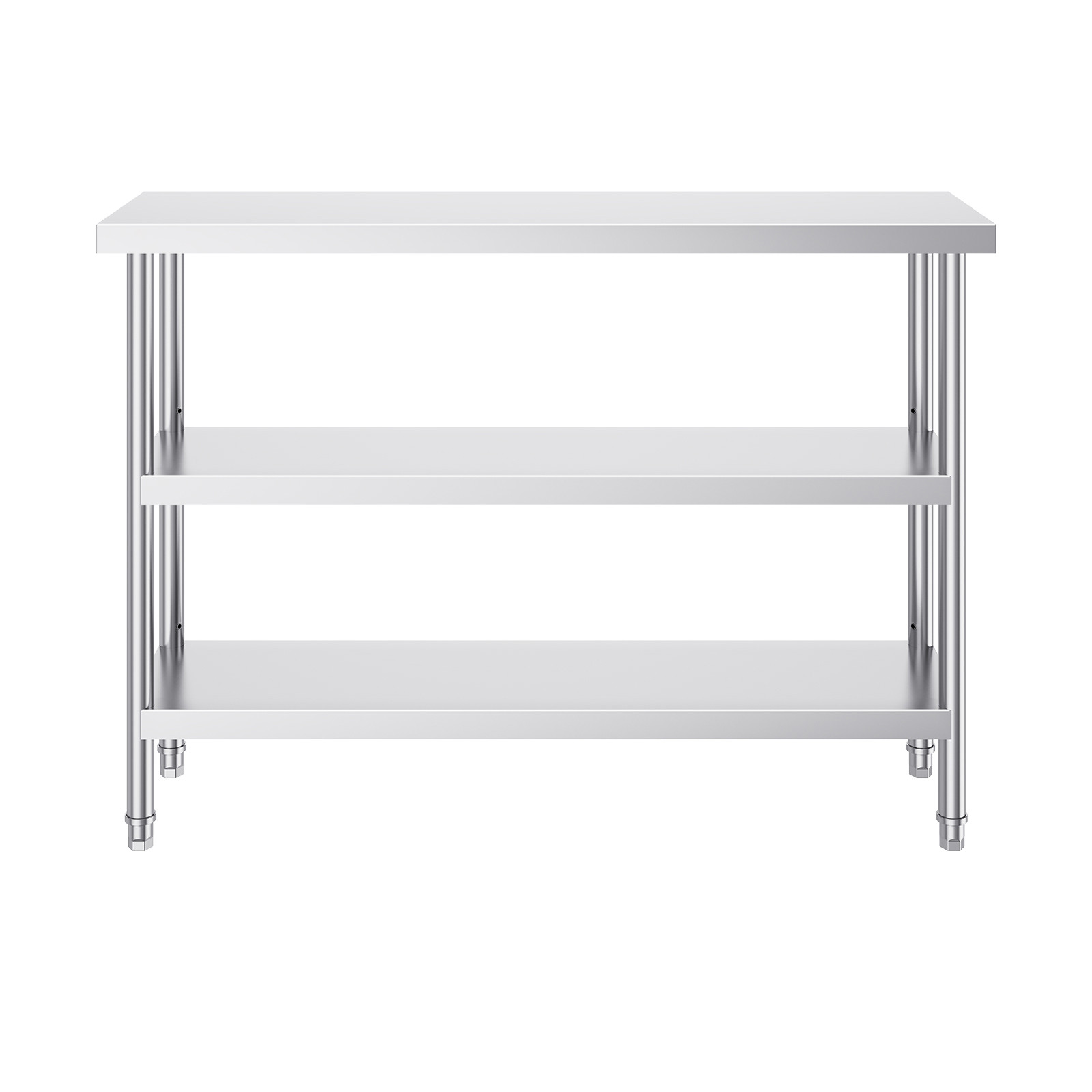 VEVOR Stainless Steel Work Prep Table 48″x14″ with Undershelf Commercial Kitchen