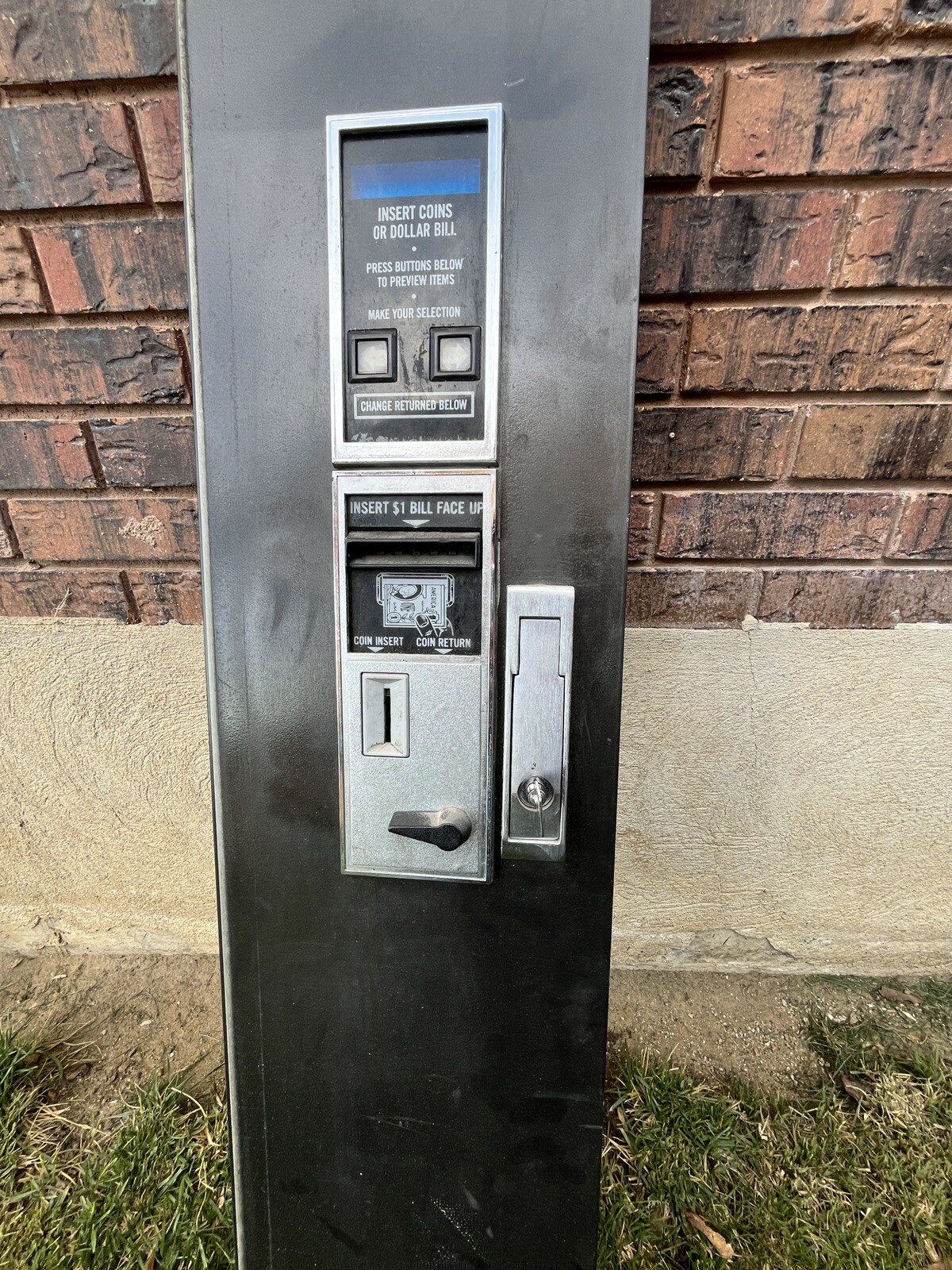Crane National Vendors 430 Black Door With Lock And Key, Dollar Acceptor 🔥 MEC